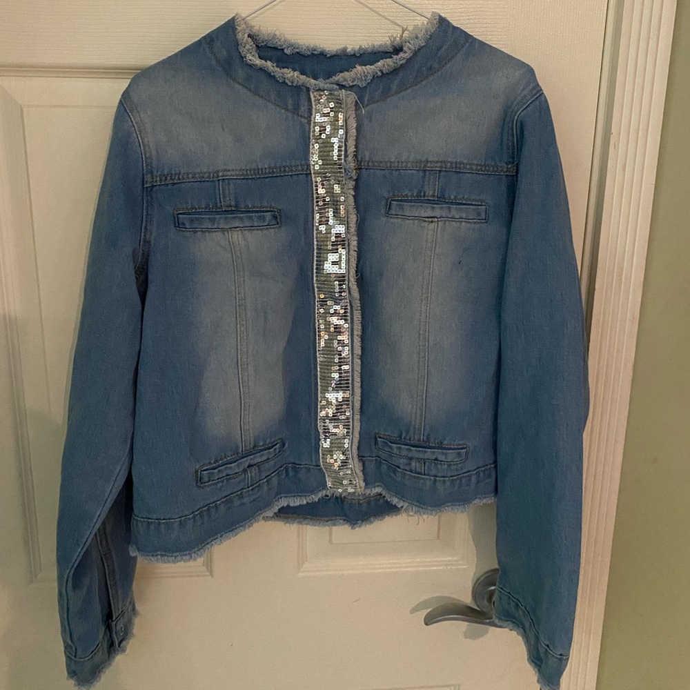 Unique Sparkley Jean Jacket